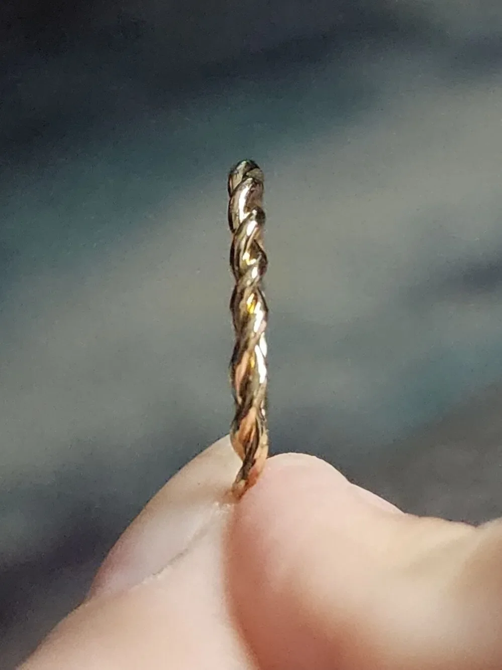 Goldtone Twisted Band Ring